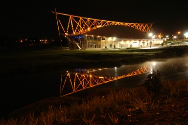 Clive Baxter; Telstra Clear Stadium in the wee small hours