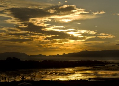 Samantha Hobson; End to a beautiful day; taken from Mangere Mountain