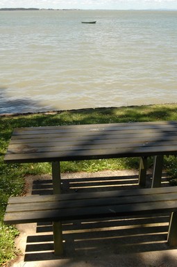 Darius Mccallum; Tide's In; A view of Mangere across the Manukau Harbour