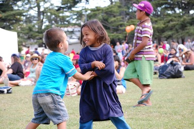 Rosie Sherman; Fun at Pacifica; Two lovely children just enjoying the day