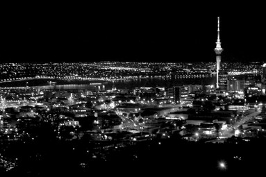 Roy Fernley; City at Night; Taken from Mt Eden