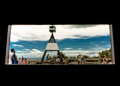 Chrysler Menchavez; From the Inside; Taken inside a bunker @ Rangitoto Island