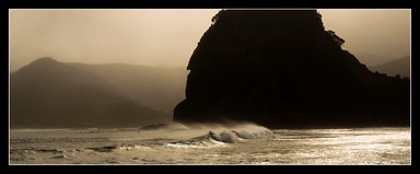 Maloe4 (Mark Emirali); Misty Piha Day; Misty Murky day at South Piha   Mid Morning