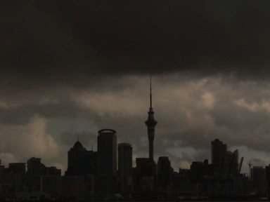 Carmen Castaño; Keeping the balckness above; Photo taken from Devonport Wharf