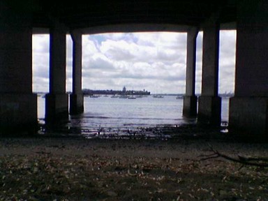 Donna Edbrooke; Under the bridge; Taken from Sulphur Beach Road Northcote Point