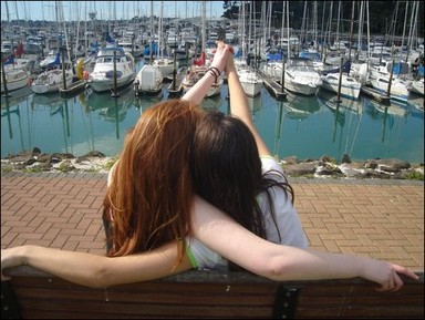 Georgia Upton;Spring Boats;Two girls enjoying the spring weather