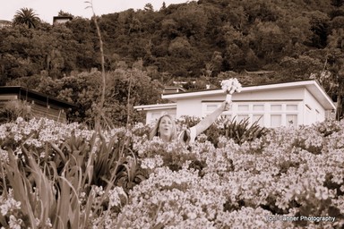 Toni Tanner;Found Them; Spring Wedding shot on Waiheke Island