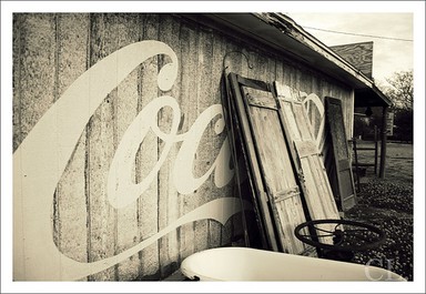 Courtnee Bolton;Coca Cola;www.flickr.com/photos/courtneeleighphotography   Taken Behind an old hardware store, Hibiscus Coast, Auckland