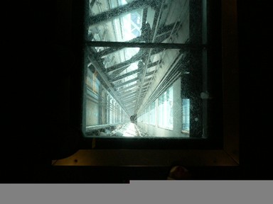 Winifred Struthers;Going up.;Taken through the glass floor of the lift in the Auckland City Sky Tower.