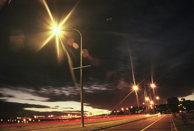 Divesh Mistry;Sundown Orewa;Main road out of Orewa, with sun going down