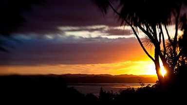 Vaughan Walker;Autumn Sunset;Upper harbour towards Hobsonville