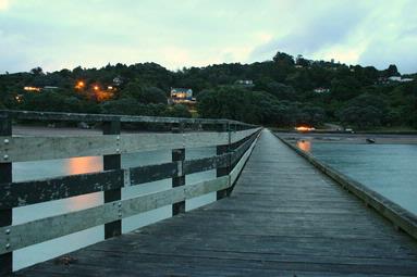 Vernon Fernandes; walkway into the sea; Cornwallis   Auckland