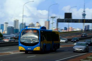 Gina Jessop; Bridge Bus; Photo taken down the side of the harbour bride overlooking the city