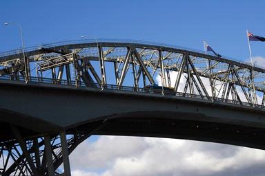 David Cotton; Connecting Auckland; Auckland Bridge from Birkenhead point