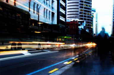 Ben Brown; Rush Hour; Shot on Albert Street using long exposure technique