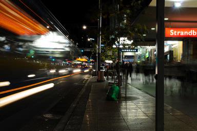 Ben Brown; Friday Night; Shot on Queen Street using long exposure technique