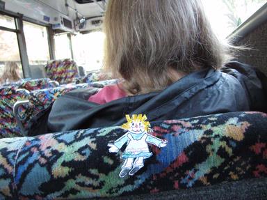  A nice cheery passenger greeted me when I sat down