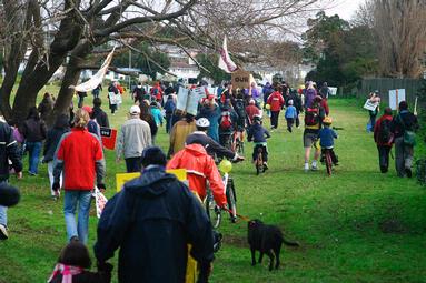 The photo was taken on 6th June, as that was the march of Tunnel or Nothing in Hendon Pk, Mt Albert. However, the recorded info in the camera shows it is the 5th of June, which is not true.