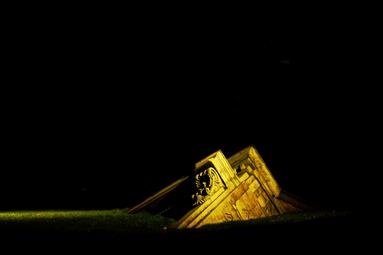 Jake Darwen; Colossal; Statue piercing the through the ground. Ponsonby Road.