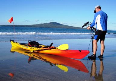 JERRY ZINN; Packing up; The reflection in the sand caught my attention