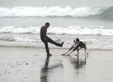 Jerry Zinn; Catching the Action; A lucky shot taken on Takapuna beach