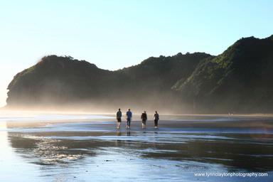 Lynn Clayton;Lazy day at Piha Beach;I love the ethereal feel to this moody Piha image