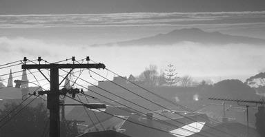 Stephen John Hardy; Misty Morning; Looking across the harbour from Ponsonby