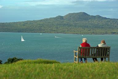 Relaxing at North Head