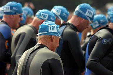 Tina Frantzen; Contemplation before the start; Takapuna Beach Triathlon