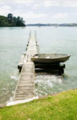 Denis La Touche;Jetty impression; Jetty at Orapiu, Waiheke Island