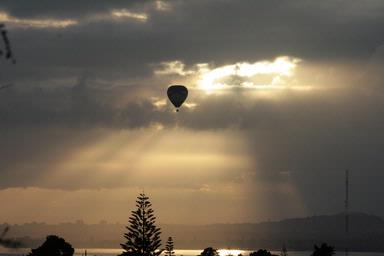  Early morning flight over Auckland