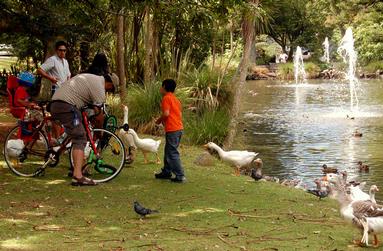 Lena Fedosova;Live communication;Taken in Auckland Domain in Feb 2009