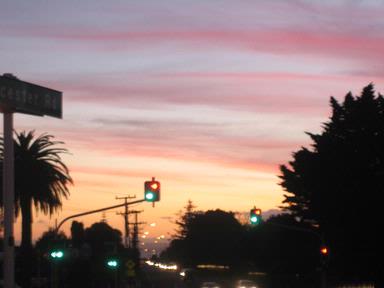 Linda Lew; Sunset Gloucester Road; Gloucester Road in Manukau