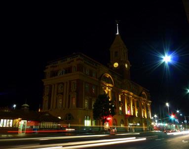 Ajay Ravi;Ferry Building; Night view of Ferry Building, Auckland, NZ