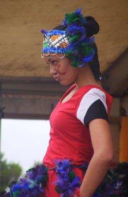 Linda Lew;Look at me;One of the lead performers of a school groups on the Samoan Stage. Polyfest 2010