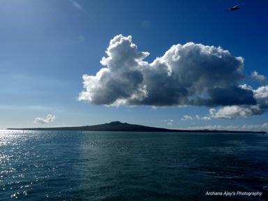 Archana;Rangitoto Island;Captured from Okahu Pier,  Mission Bay