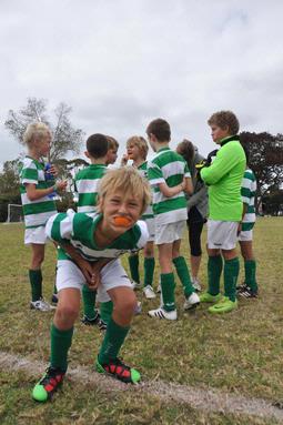 Raiden Frederiksens; Orange Teeth; Spitfires 10th Grade half time Beachlands Domain