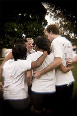 Sheena Gow; Game Strategy; Inter club soccer competition at Platina Reserve, Remuera. Intense peptalk by the team's captain before the semifinals