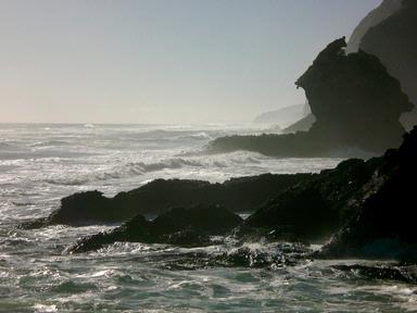 Melania Saez;Karekare Beach; The force of water