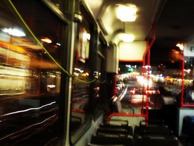 francesca gallo; On the bus downtown