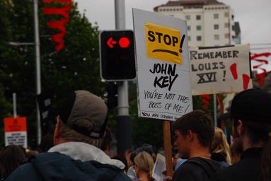 Paras Kumar;politics;taken during 'March for Democracy' in Auckland