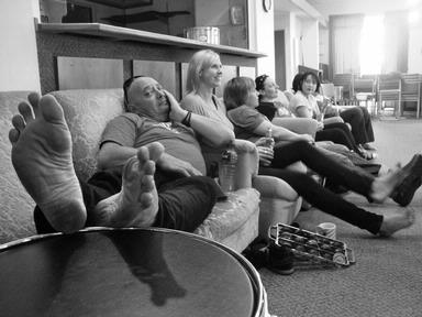Martin Horspool; AK Samba players take a break from practice