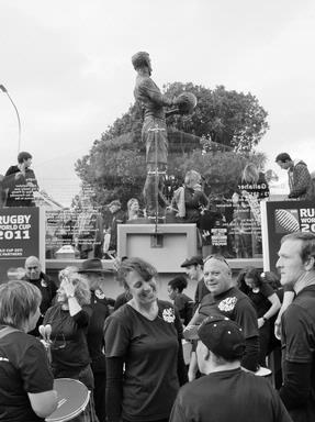 martin horspool; Rugby music; AK Samba outside Eden Park