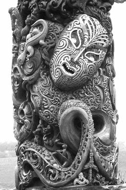Jay D; Maori Carving; Manukau Statue at Telstra Clear Events Center