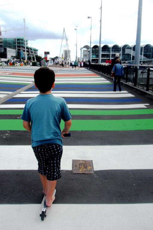 Kelly Chaston;Scootering; Wynyard Quarter Auckland