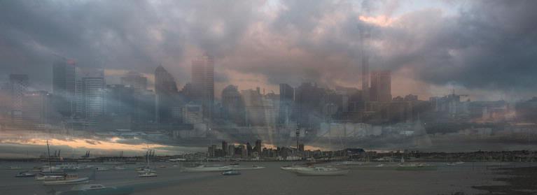 Cath Dine; Auckland Waterfront; created in camera