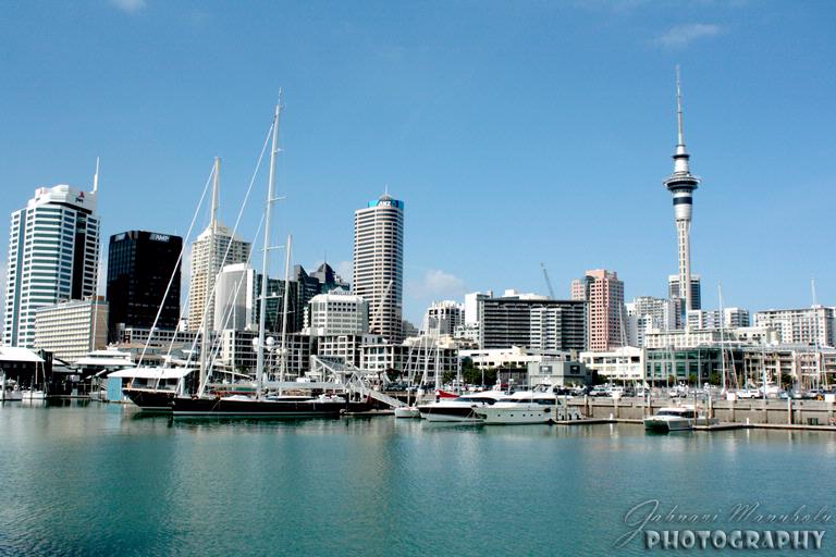 Jahnavi; Auckland skyline
