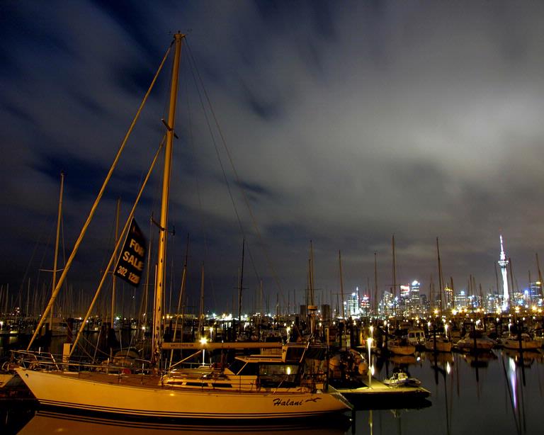 Mirjam van Sabben; City Of Sales; Auckland is a city of sails but it's also one of sales. This boat with the Sky Tower behind it captures both aspects.