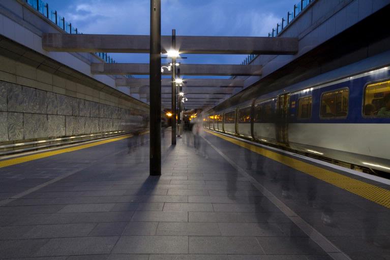 Claire Hamilton; Commuters; New Lynn Train Bus and Station