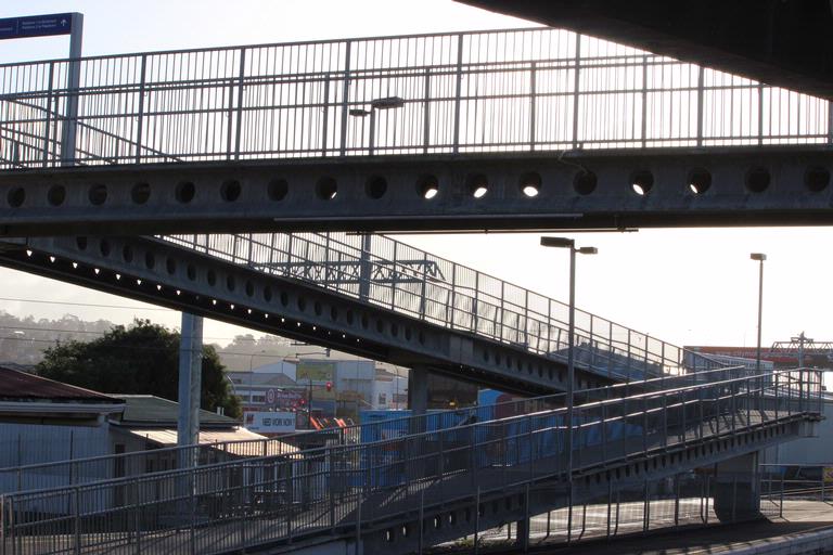 Leigh Burrell; The Penrose Station overbridge; Metal and concrete!